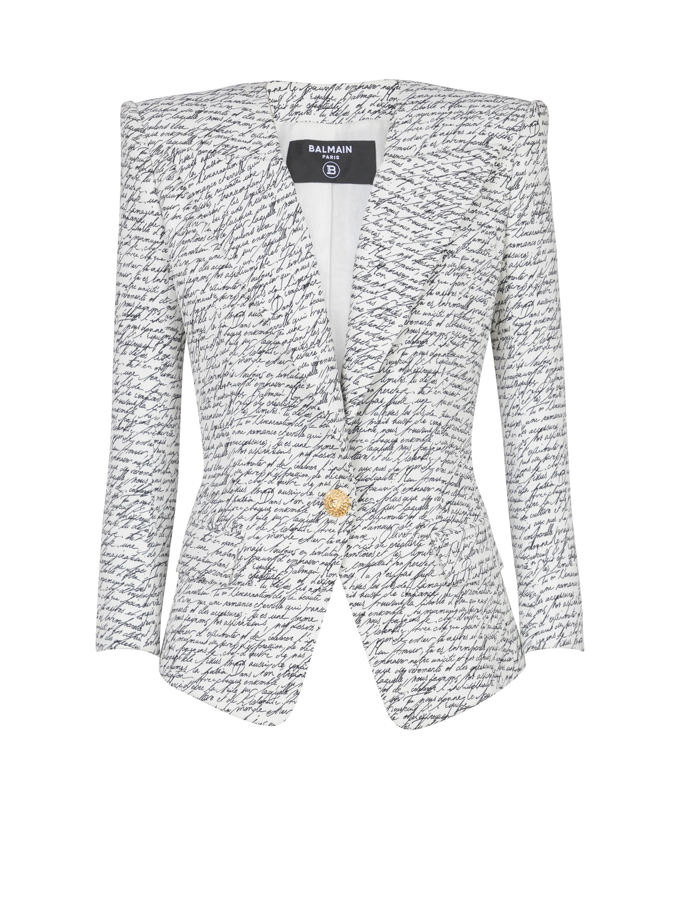 1-button jacket with 