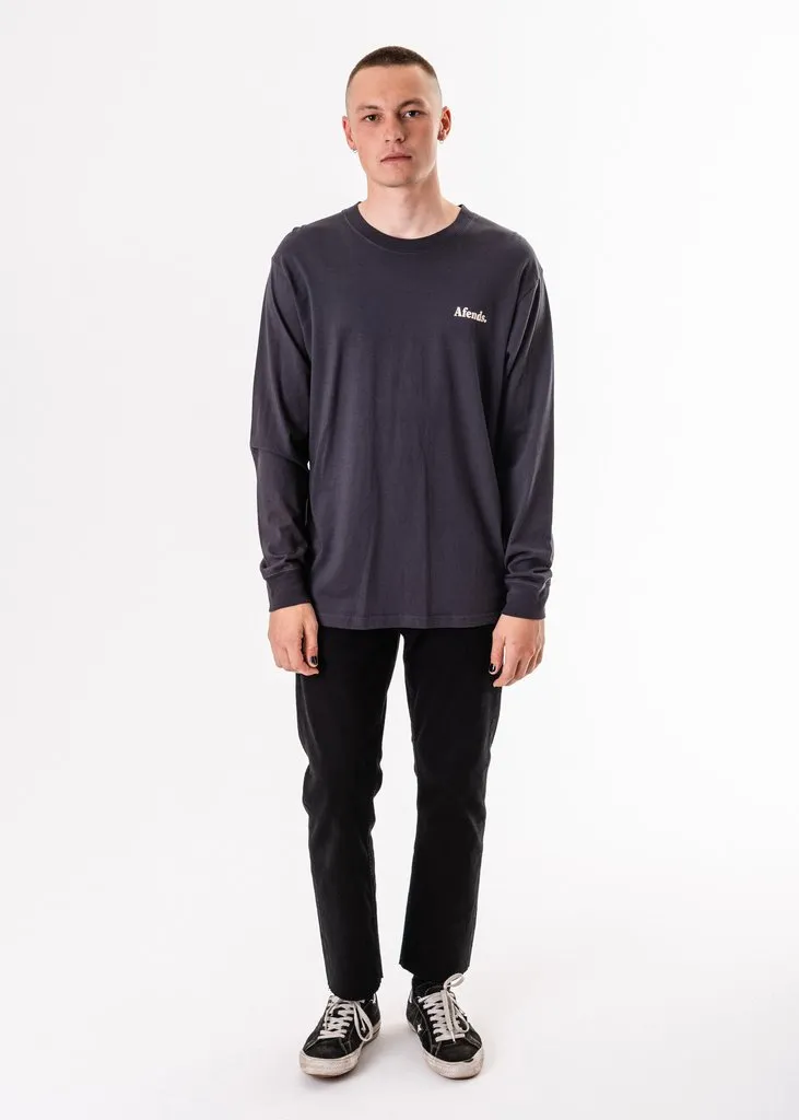 Afends  Noise Retro Fit Long Sleeve Tee Deep Navy