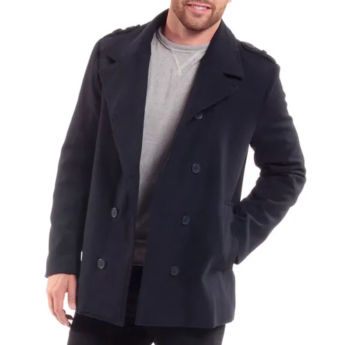 Alpine Swiss Jake Mens Wool Pea Coat Double Breasted Peacoat Jacket