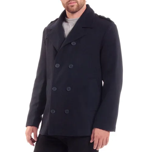 Alpine Swiss Jake Mens Wool Pea Coat Double Breasted Peacoat Jacket