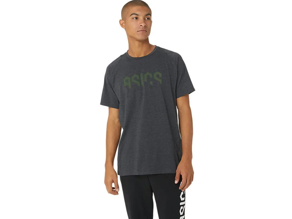 ASICS MEN'S GRAPHIC BLACK TEE