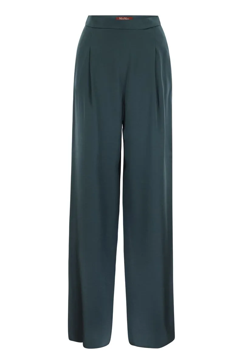 ATTILA - WIDE TROUSERS IN ENVER SATIN