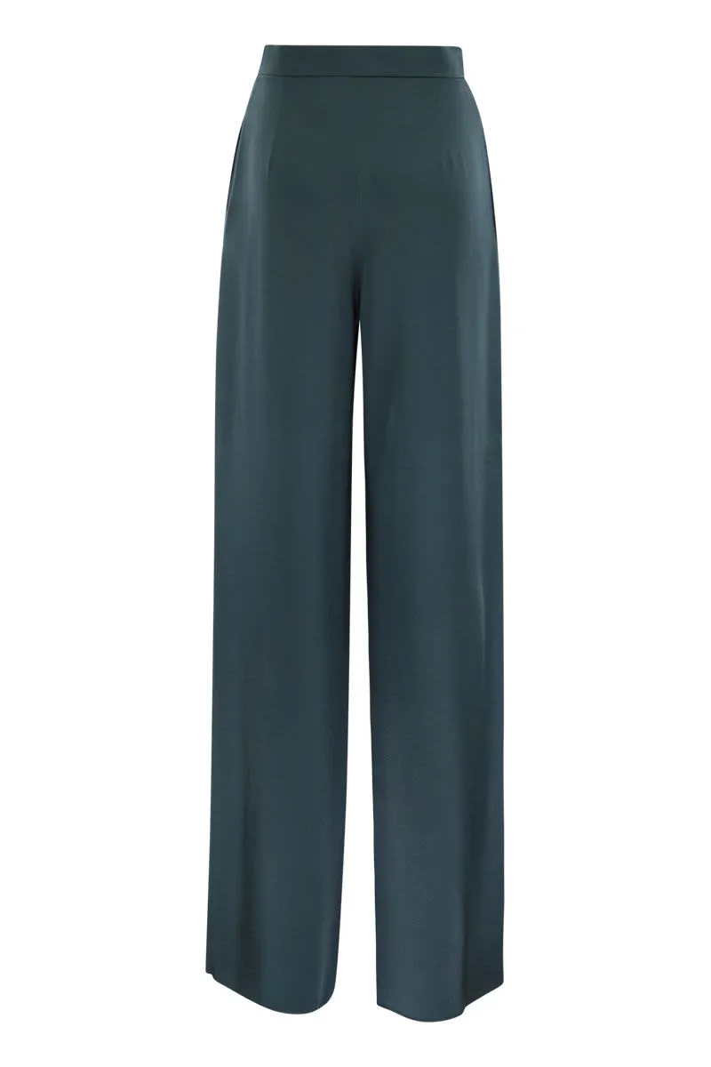 ATTILA - WIDE TROUSERS IN ENVER SATIN