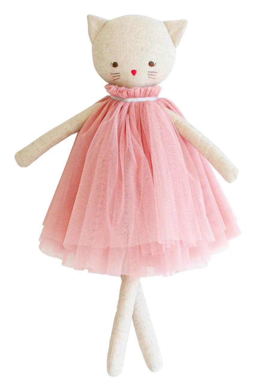 Aurelie Linen Blush Cat Children's Doll