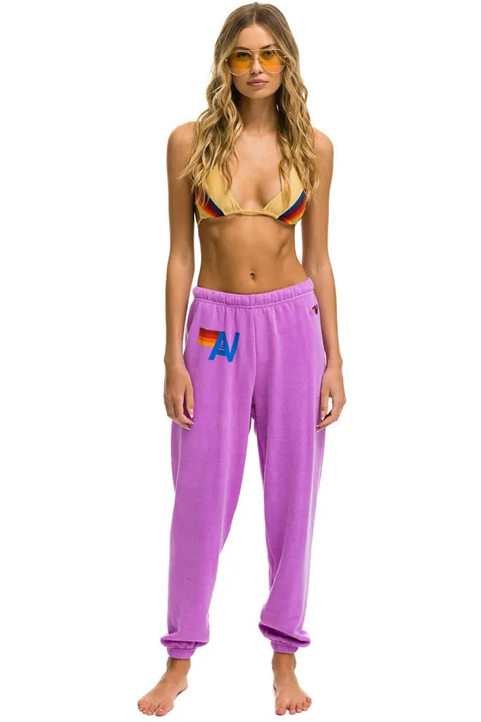 Aviator Nation - Logo Sweatpants - Neon Purple