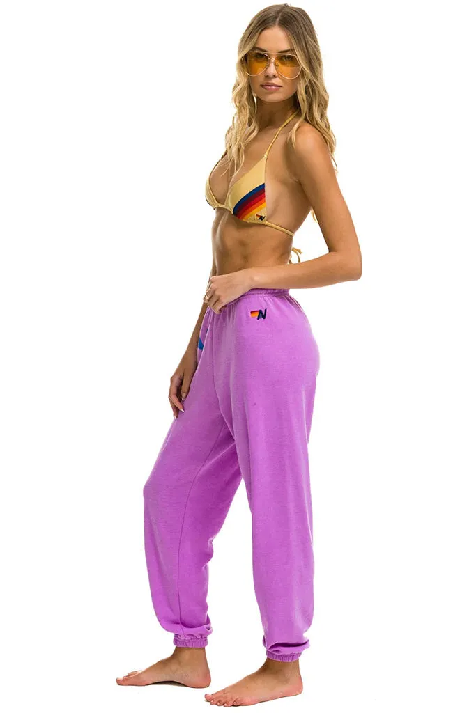 Aviator Nation - Logo Sweatpants - Neon Purple