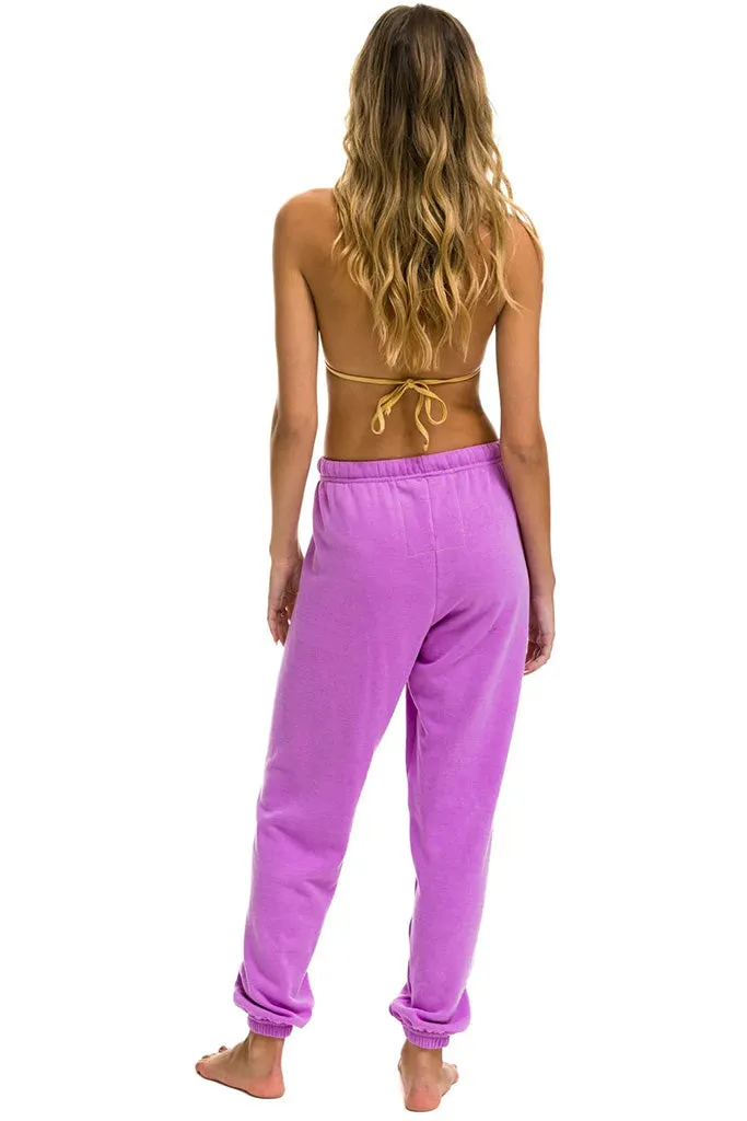 Aviator Nation - Logo Sweatpants - Neon Purple