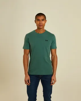 Basic Caden O Neck Tee Green Trail