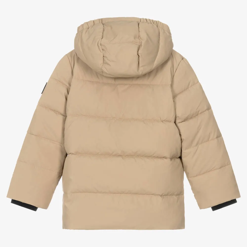 Beige Puffer Coat