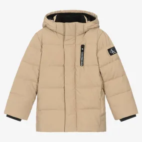 Beige Puffer Coat