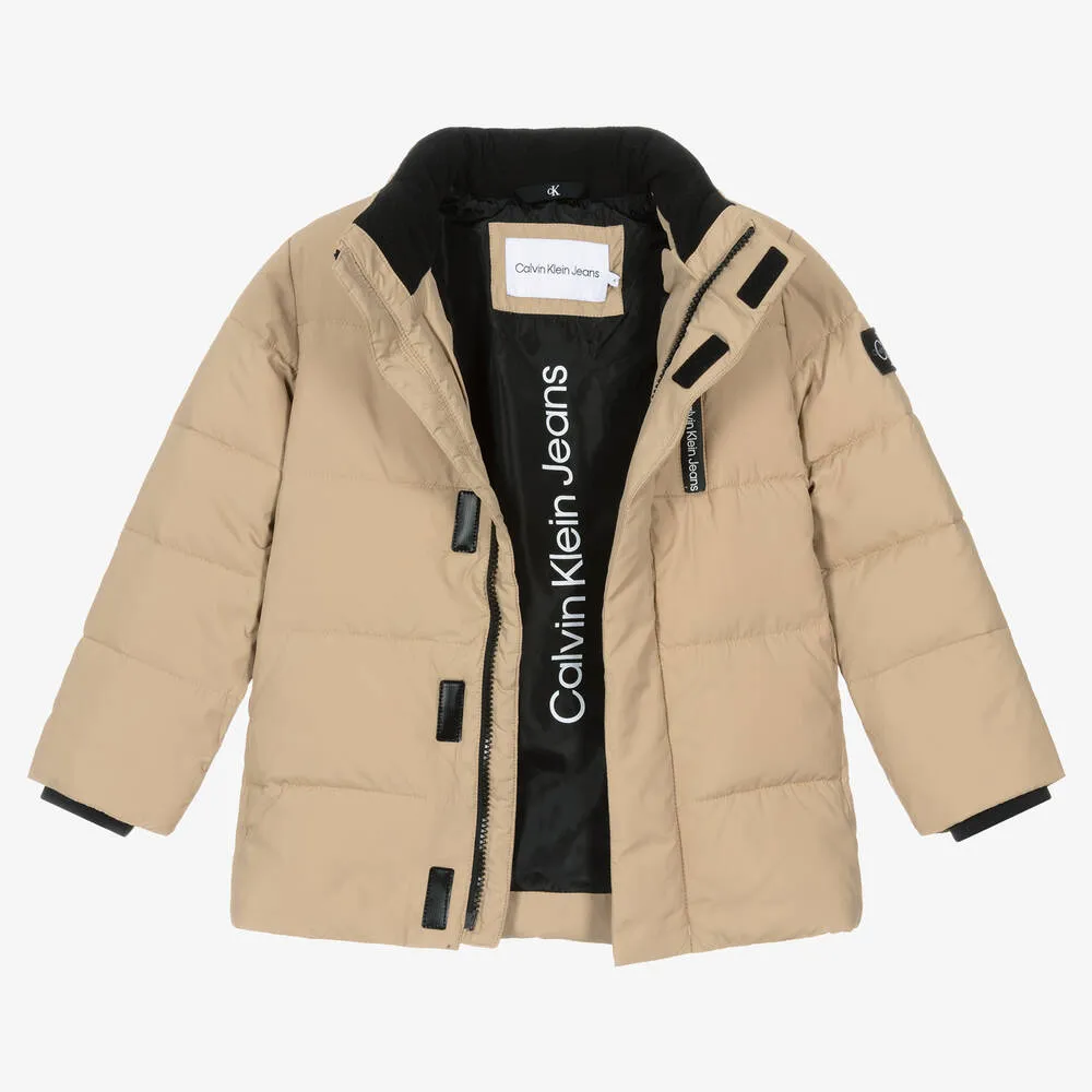 Beige Puffer Coat