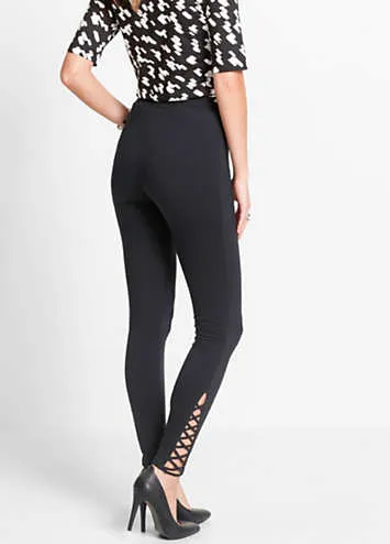 bonprix Lace-Up Hem Leggings | Grattan