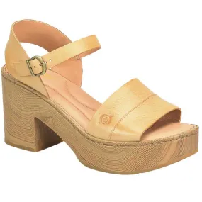 Born Lucca Platform Sandal Yellow (Women's)