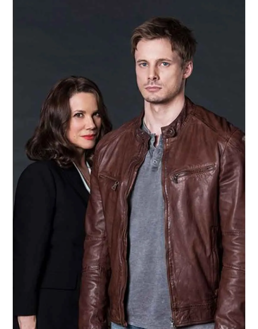 Brown Leather Bradley James Damien Jacket - UJackets