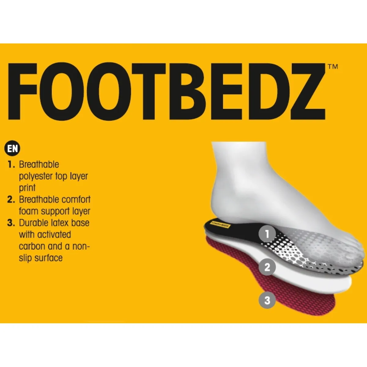 Buckbootz FOOTBEDZ Cushion Insoles