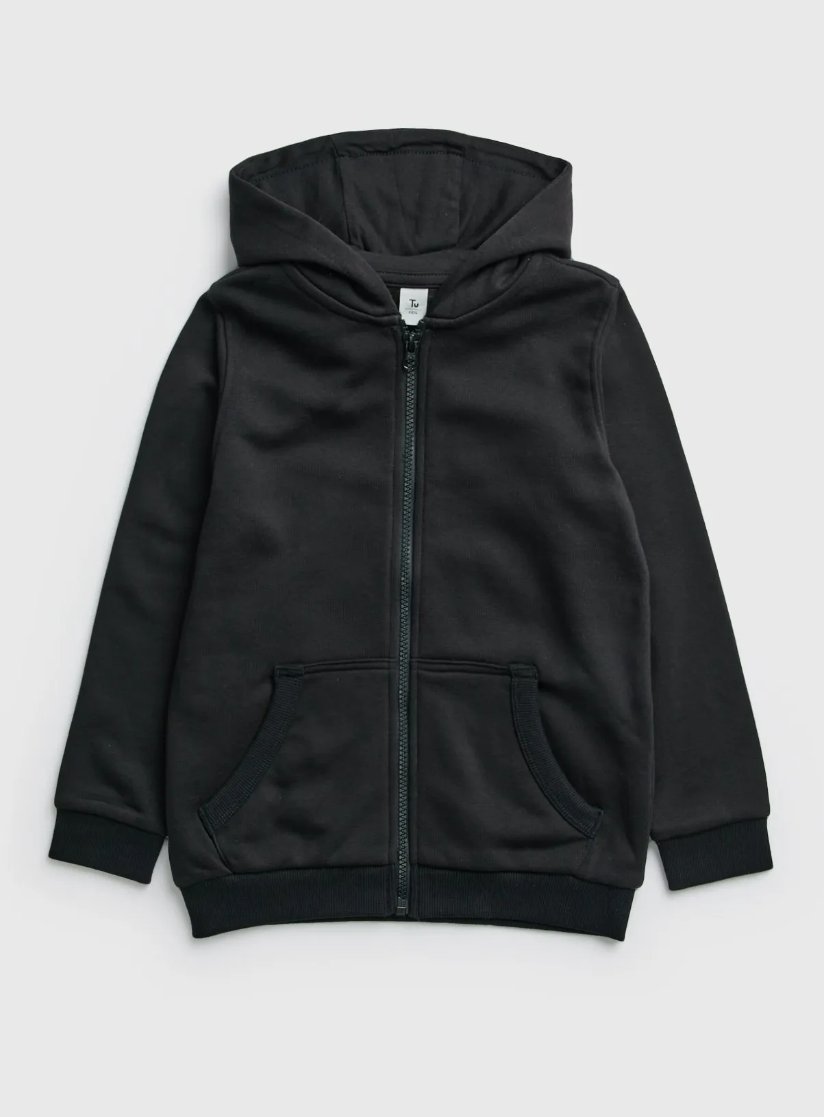 Buy Black Zip Through Hoodie 7 years | Jumpers and hoodies | Tu