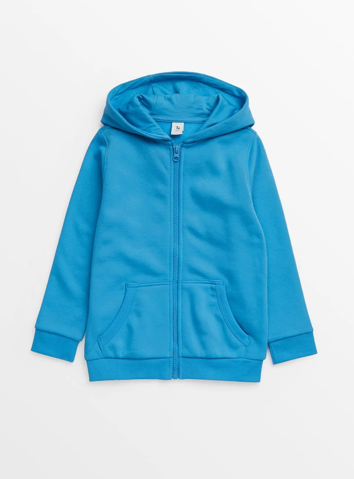 Buy Bright Blue Zip-Through Hoodie 10 years | Jumpers and hoodies | Tu