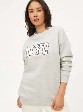 Buy Grey Marl Oversized New York Sweatshirt XXL | Hoodies and sweatshirts | Tu