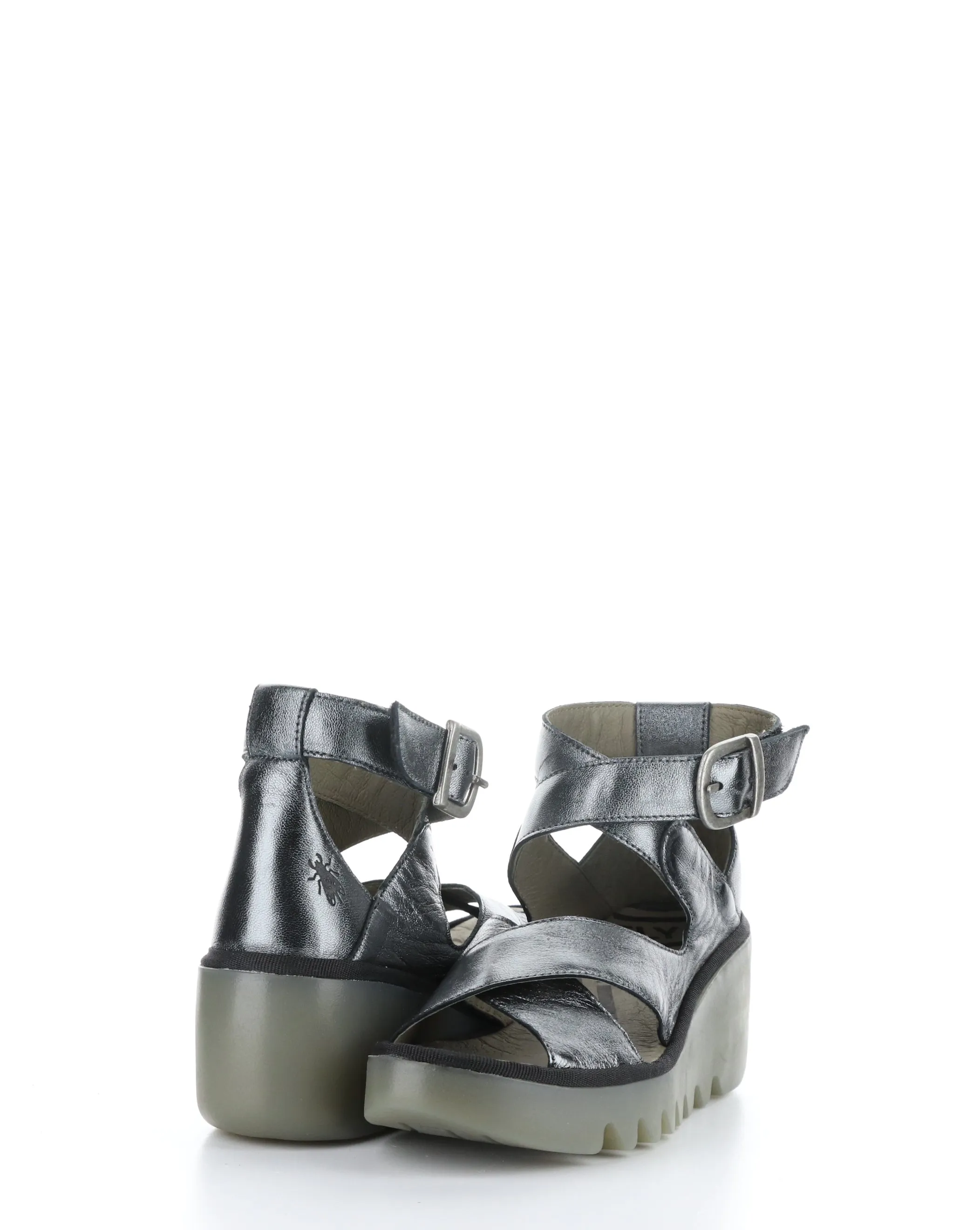 BYRE410FLY 003 GRAPHITE Velcro Sandals