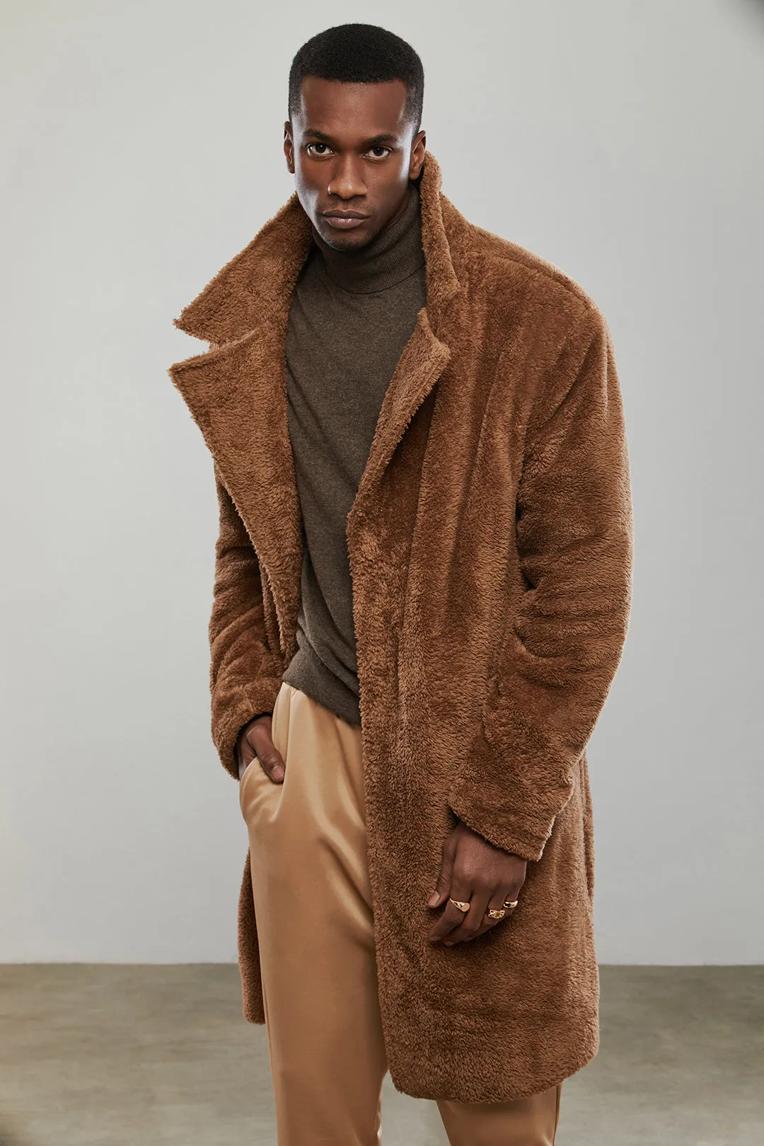 Camel Teddy Coat