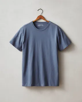 Classic Cotton Crew Tee - Washed Navy