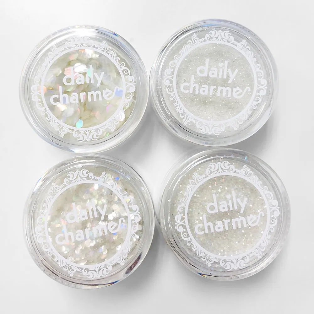 Clear Holographic Hex Glitter / 4 Sizes