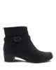 Dansko Womens Cagney Zip Up Boots- Black Burnished Suede