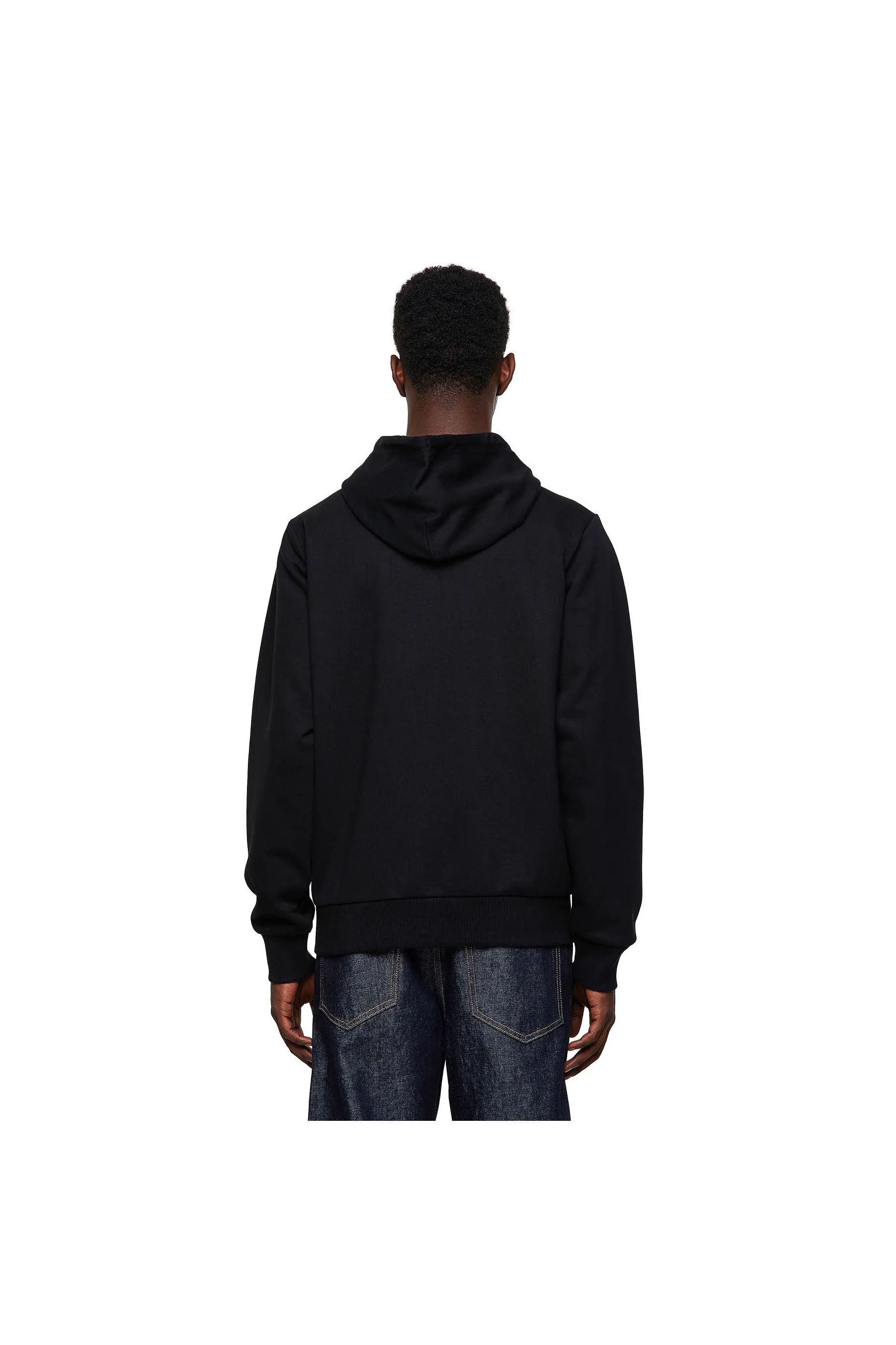 Diesel S-Girk-Hood-Zip-K1 Felpa Black Men Hoodies|akgalleria.com