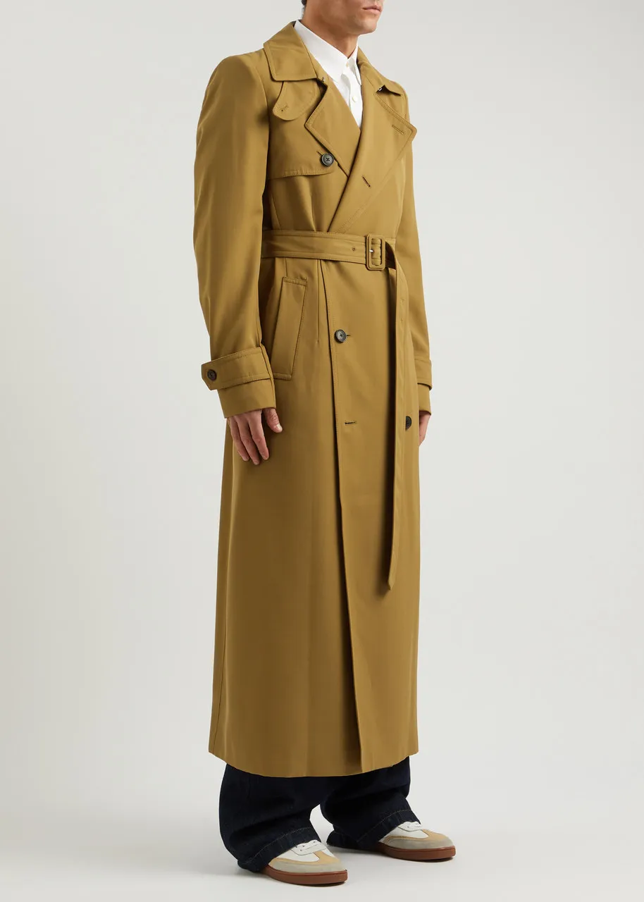 DRIES VAN NOTEN Remos twill trench coat  -                         -                     -                