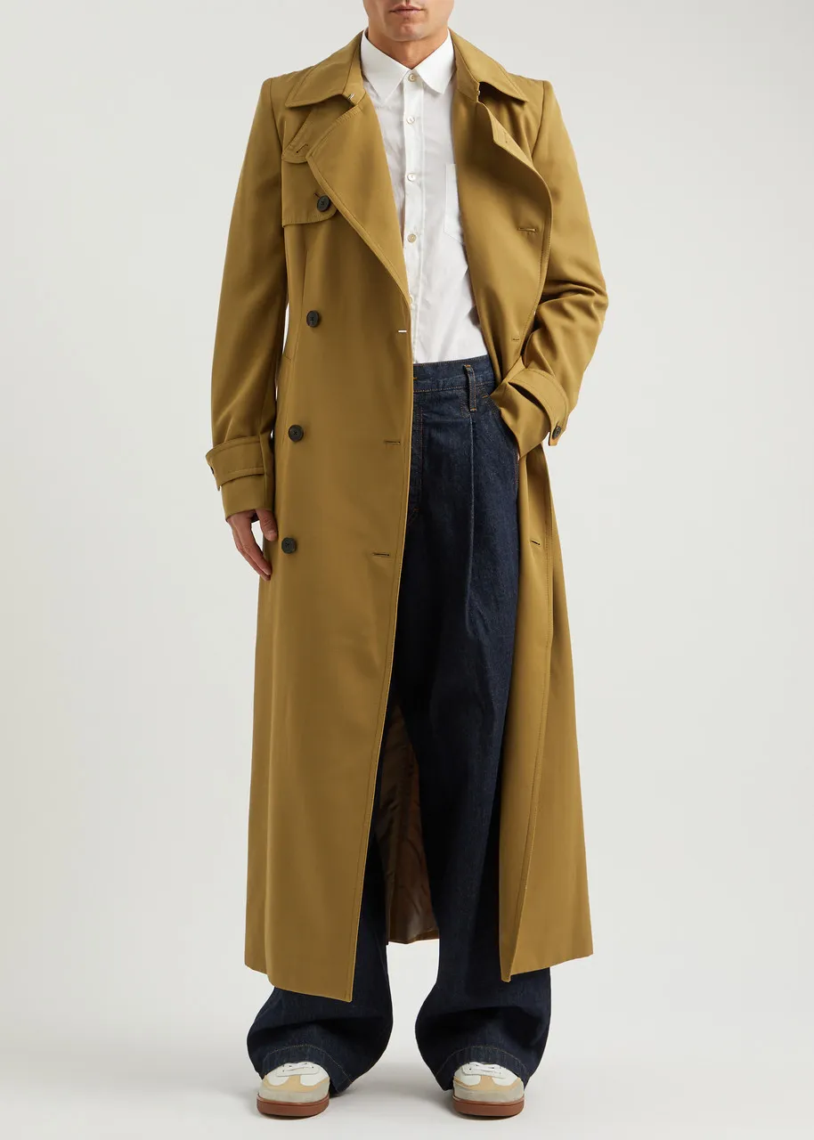 DRIES VAN NOTEN Remos twill trench coat  -                         -                     -                