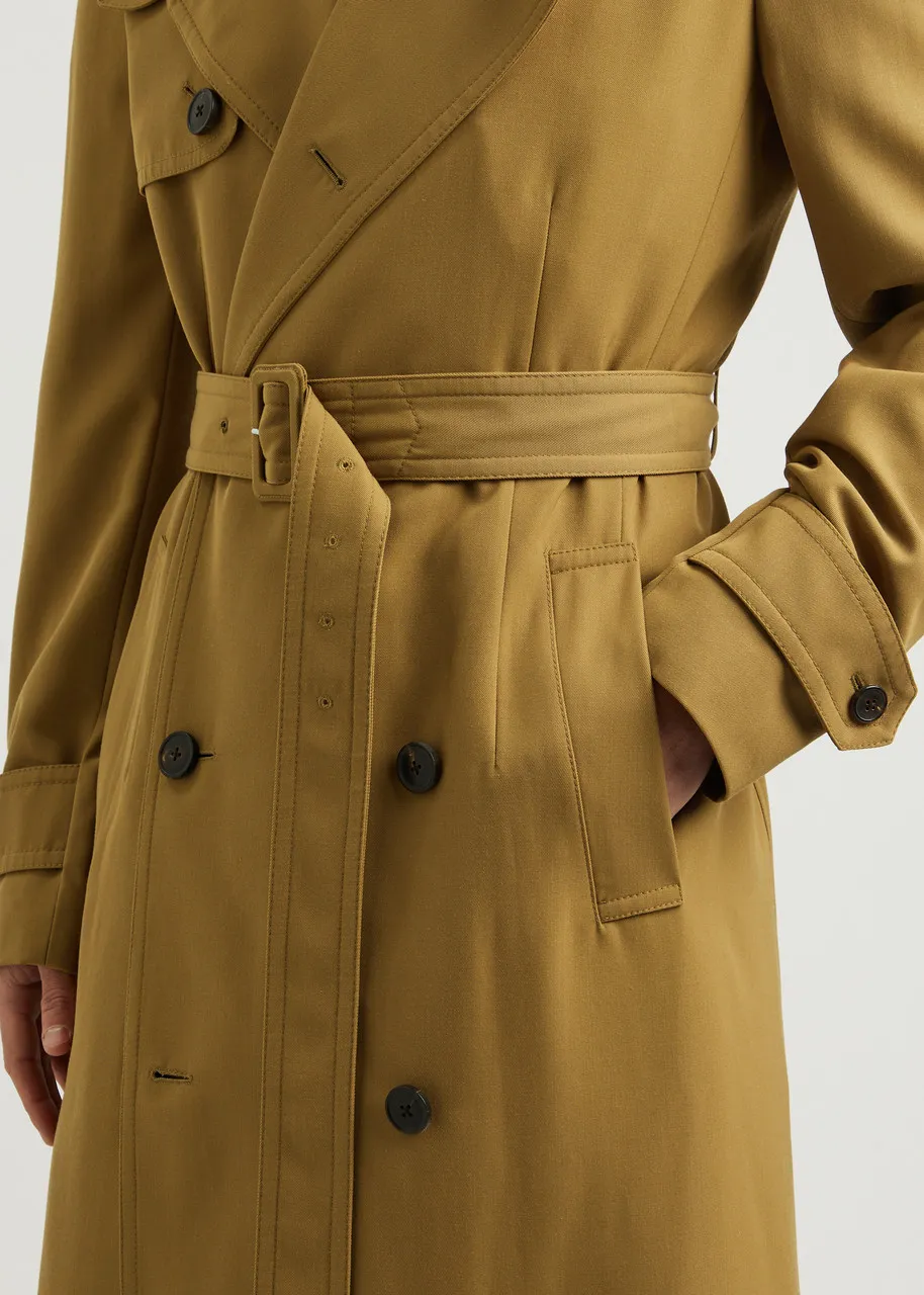 DRIES VAN NOTEN Remos twill trench coat  -                         -                     -                