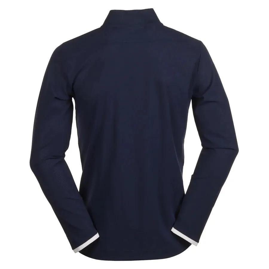 EA7 Golf Club Half-Zip Long Sleeve Polo Men