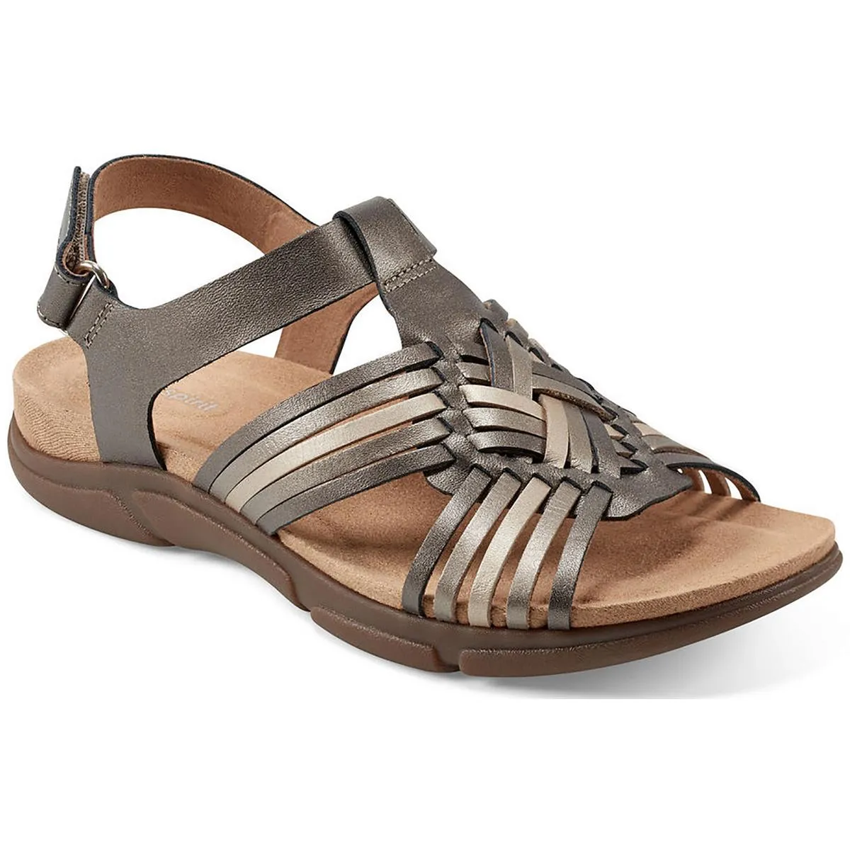 Easy Spirit Womens Mave Leather Strappy Slingback Sandals