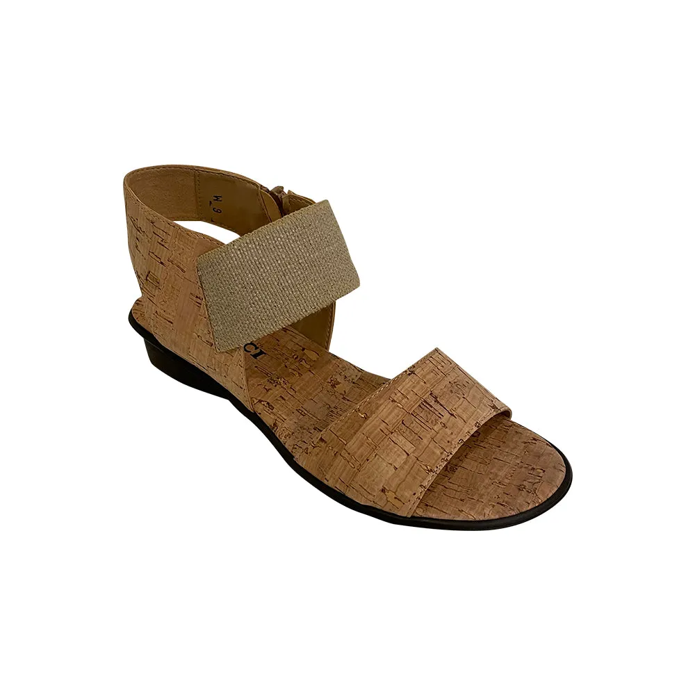 Eirlys-Natural Cork Sandal w/ elastic