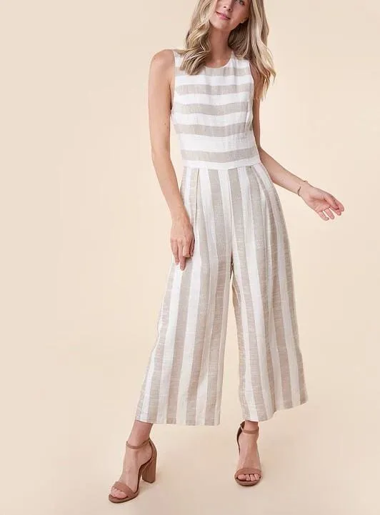 Elan Stripe Jumpsuit