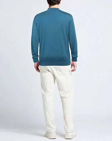 Ermenegildo Zegna  |Cashmere Silk Long Sleeves Plain Oversized Luxury