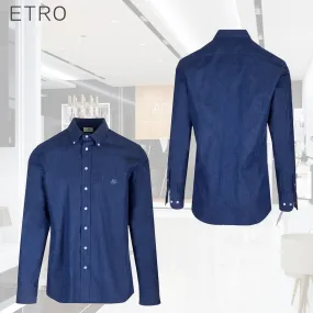 ETRO  |Cotton Logo Luxury Shirts