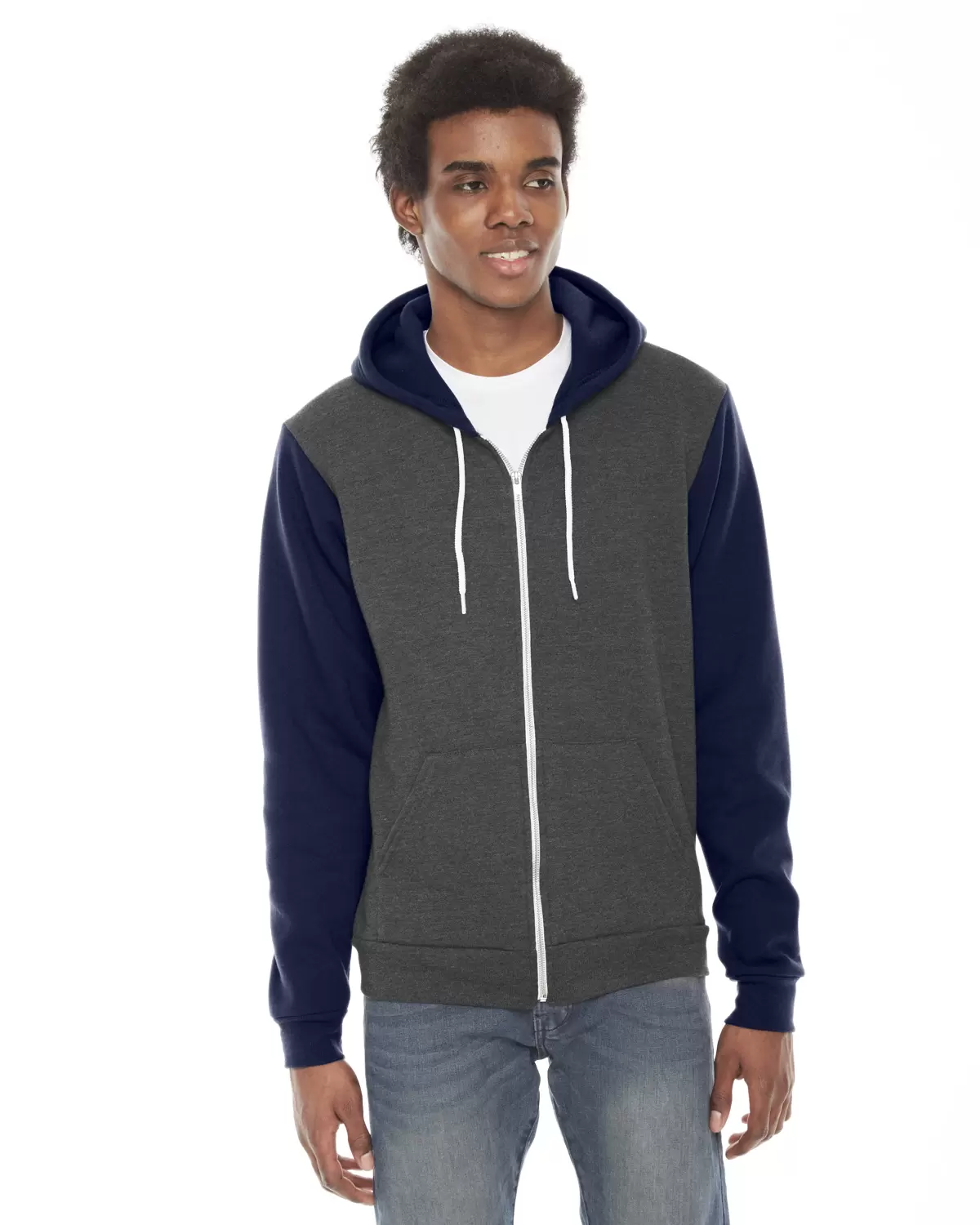 F497W Unisex Flex Fleece Zip Hoodie SKU: F497W