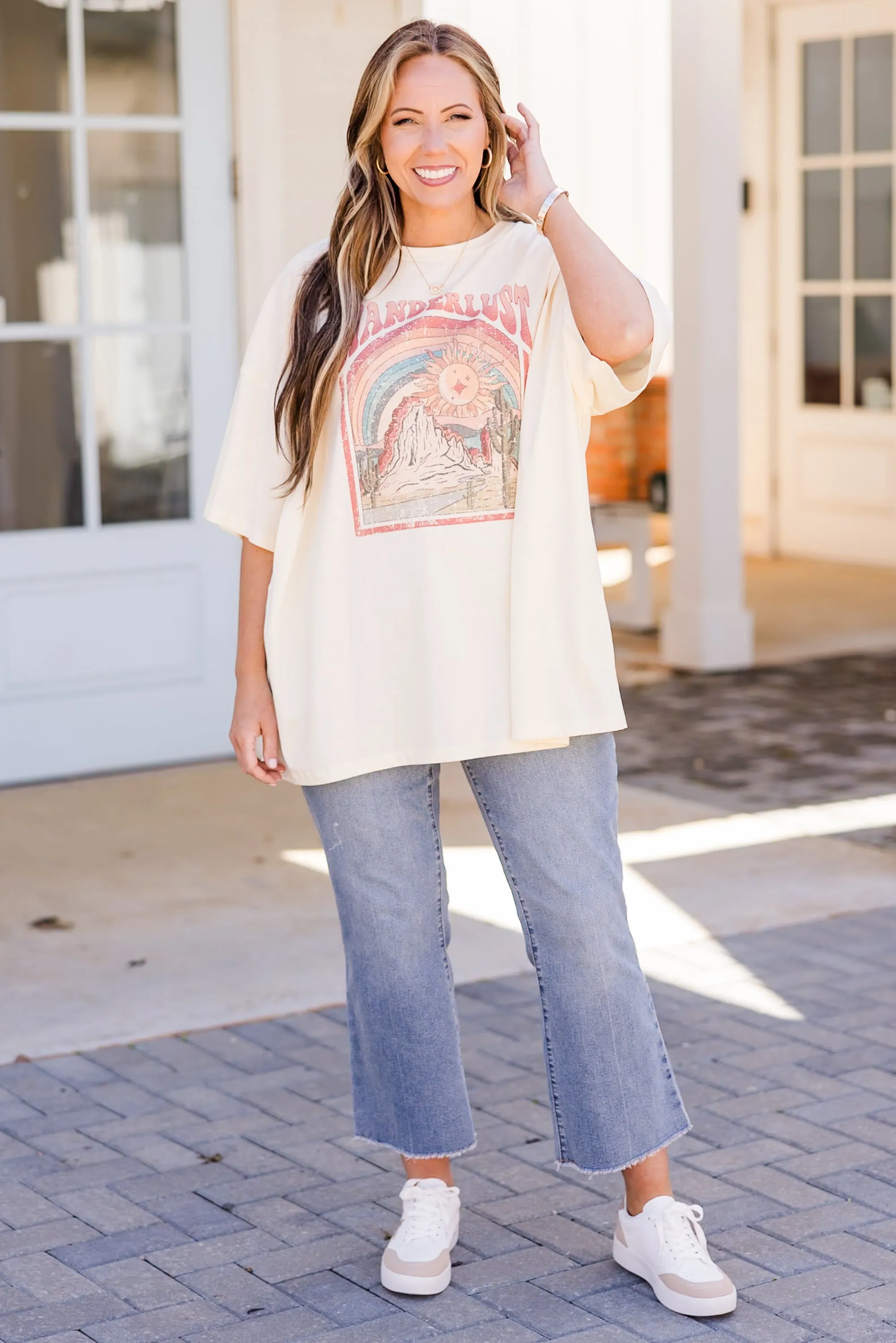 Find Me Under The Sun Boyfriend Tee, Ivory