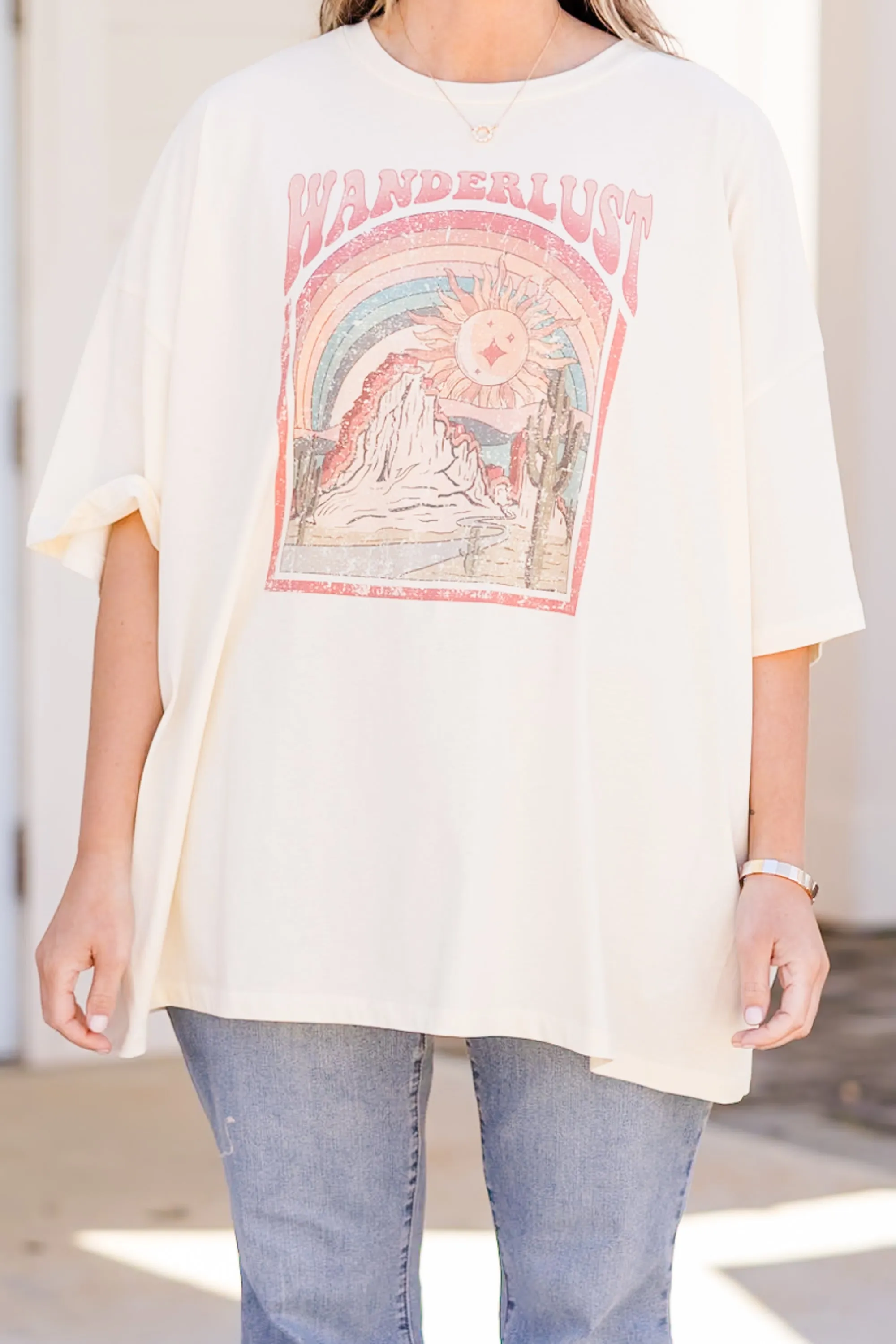 Find Me Under The Sun Boyfriend Tee, Ivory