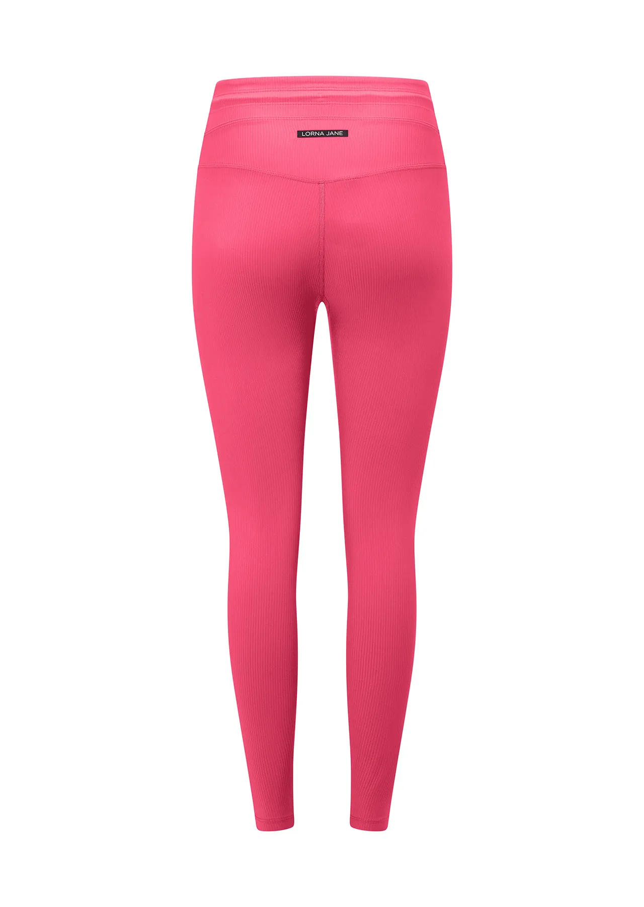 Flaunt It Rib Ankle Biter Leggings | Pink | Tights and Leggings | Lorna Jane New Zealand