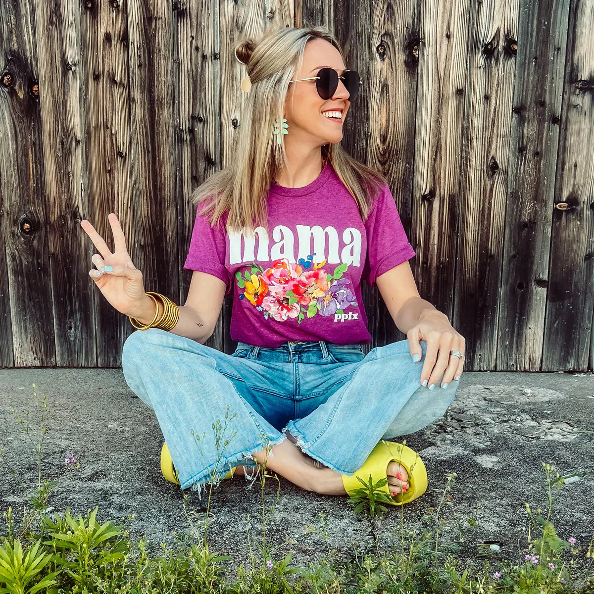 Floral Mama Watercolor Tee