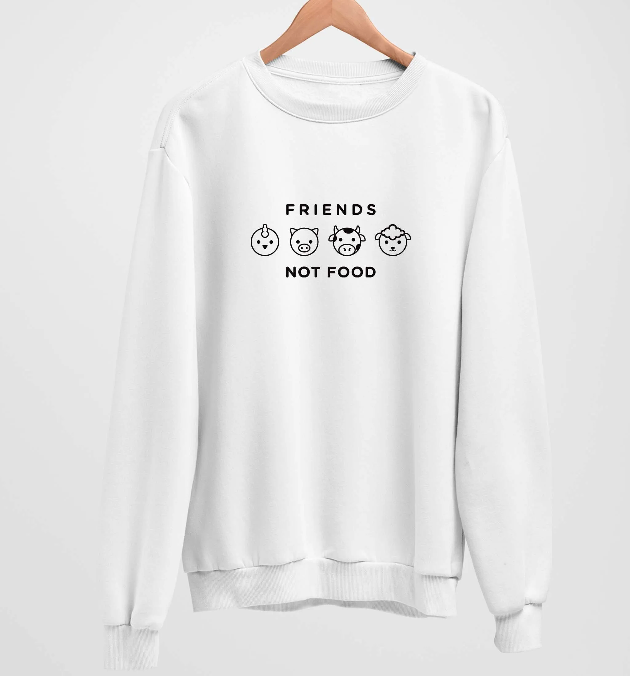 Friends Not Food | Vegan Crewneck