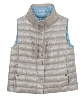 HERNOREVERSIBLE SLEEVELESS JACKET IN NYLON ULTRALIGHT