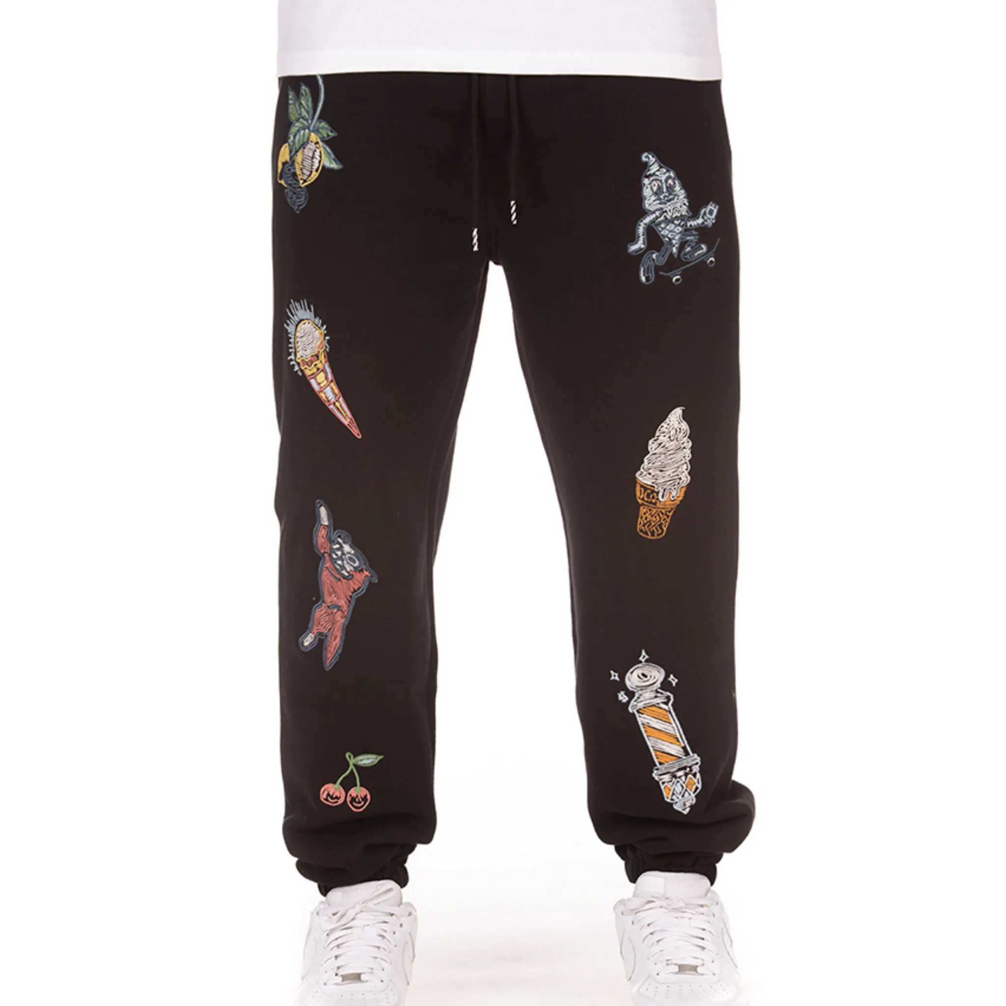 Ice Cream Work In Progress Sweatpants (Black)