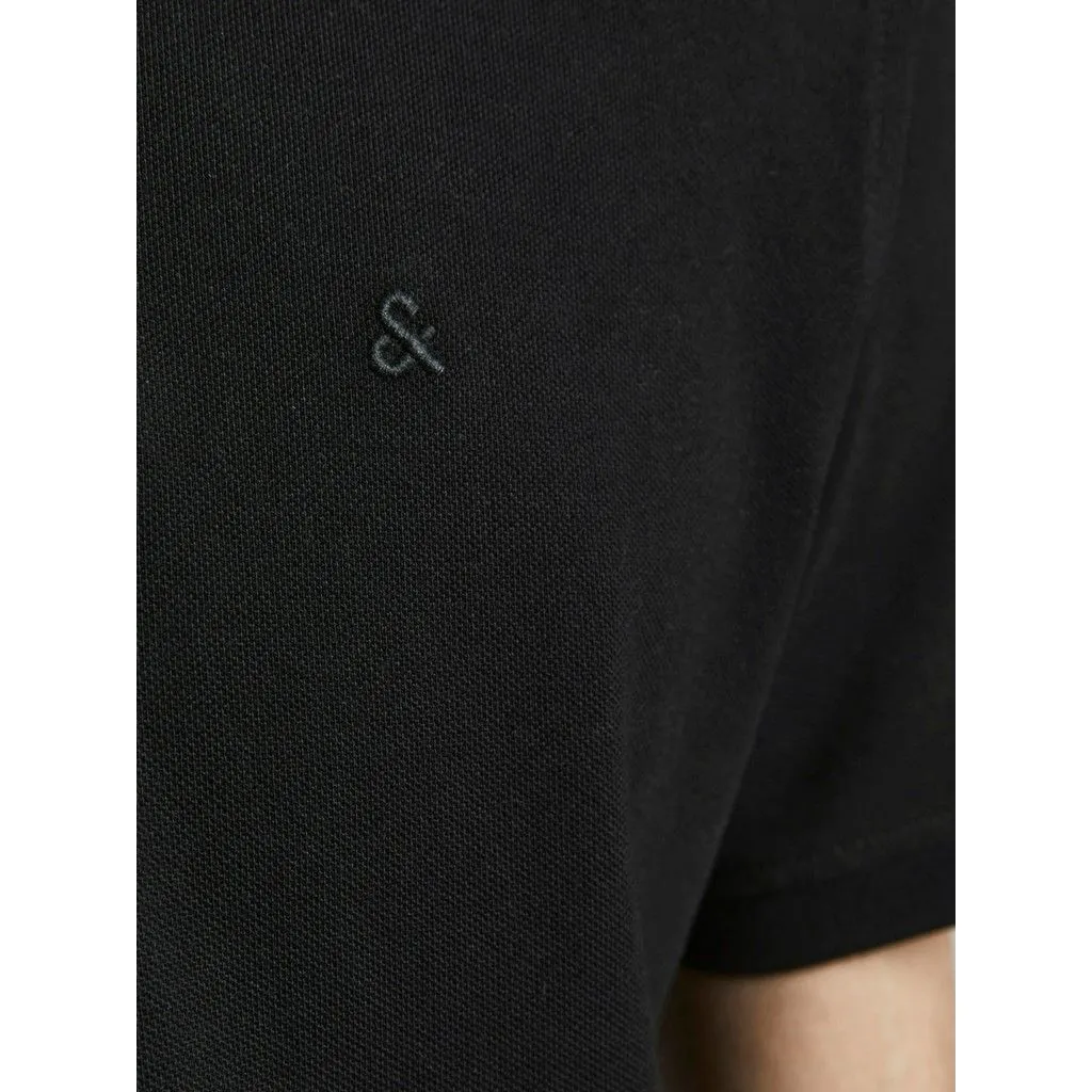 Jack & Jones Paulos Plain Polo Shirt Black