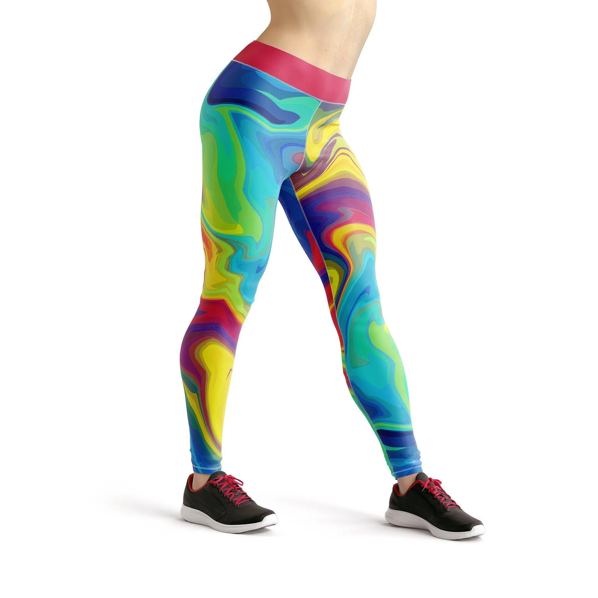 Jean Rainbow Liquid Leggings