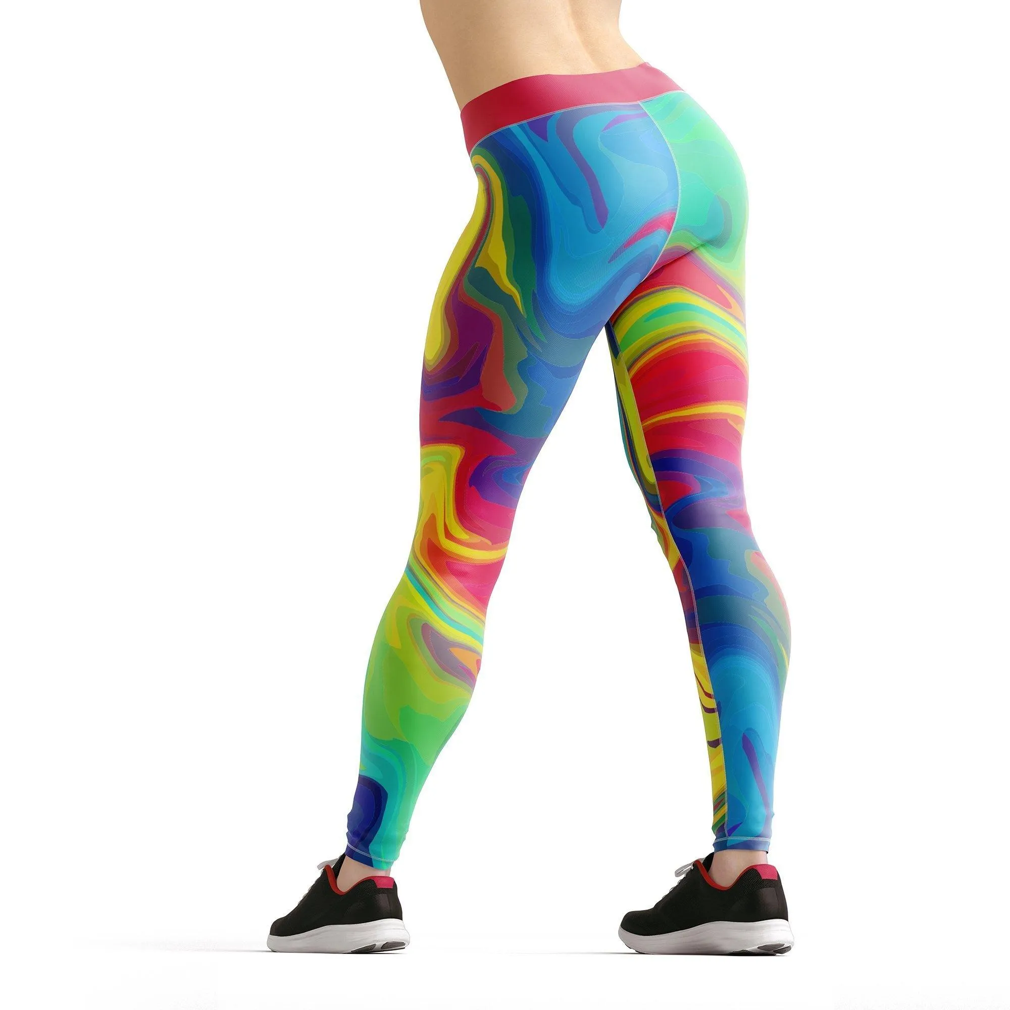 Jean Rainbow Liquid Leggings