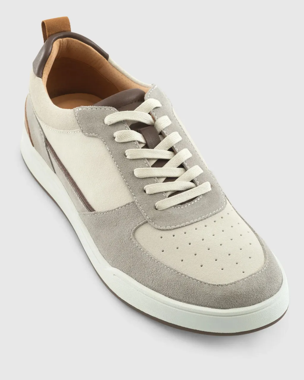 Johnnie-O Topspin Court Sneaker: Taupe