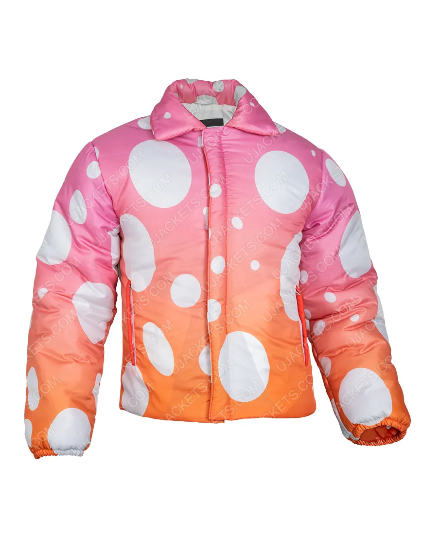 Justin Bieber Peaches Puffer Jacket | Peaches 2021 Tri-Color Jacket